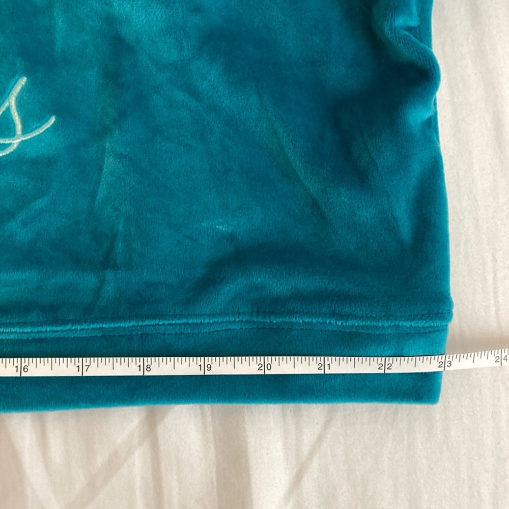 Teal Lounge Hoodie Crop - Picture 4 of 7